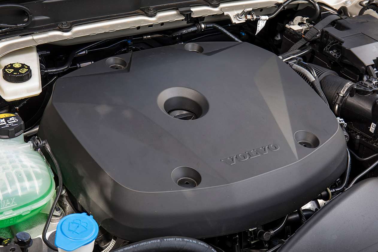 The Volvo has a 2.0L turbo-petrol engine.